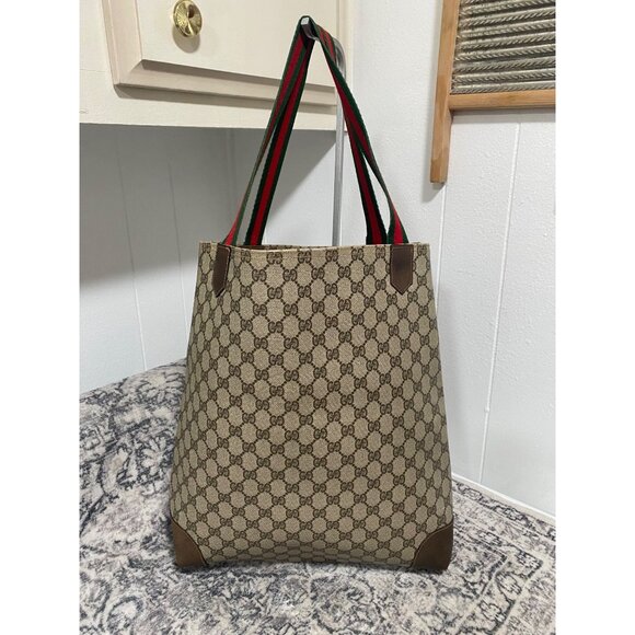 Vintage Gucci GG Supreme Monogram Sherrlyline Tote Bag - Picture 3 of 8